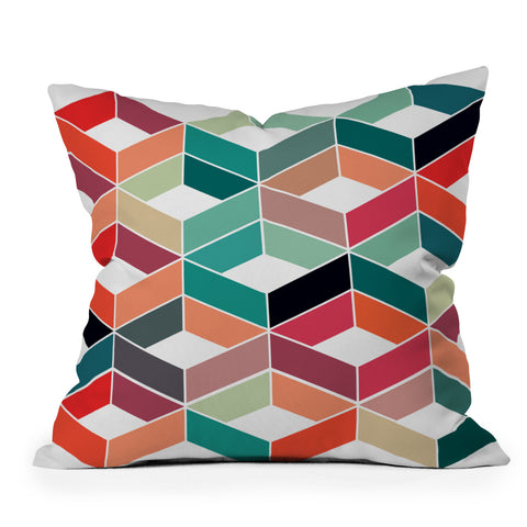 Three Of The Possessed Vintage Pattern Outdoor Throw Pillow