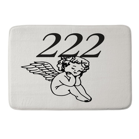 Tiger Spirit 222 Angel Number Poster Memory Foam Bath Mat