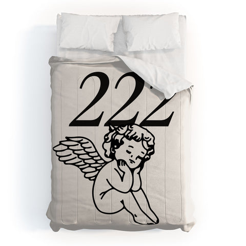 Tiger Spirit 222 Angel Number Poster Comforter