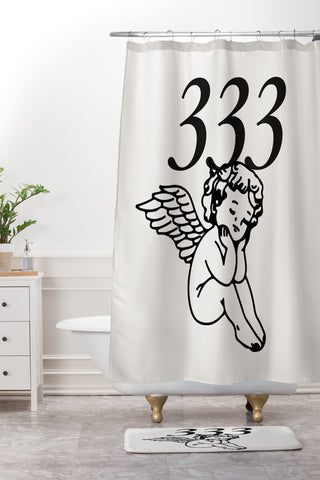 Tiger Spirit 333 Poster Shower Curtain And Mat