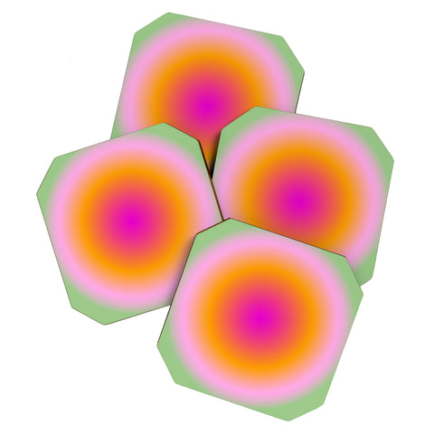 Tiger Spirit Angel Numbers Alignment Coaster Set