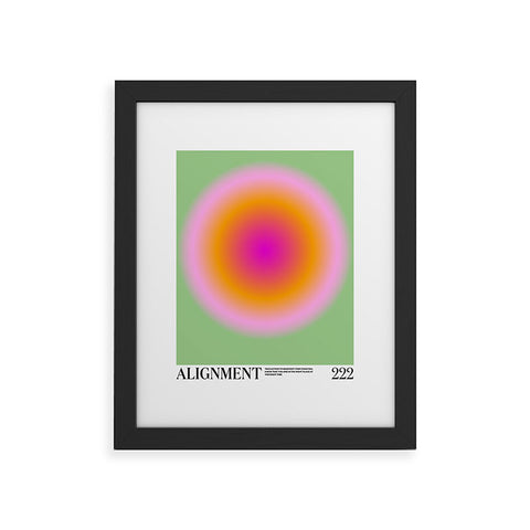 Tiger Spirit Angel Numbers Alignment Framed Art Print