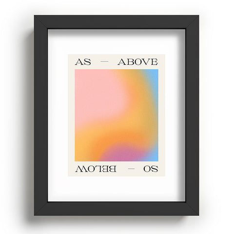 Tiger Spirit As Above So Below Print Recessed Framing Rectangle