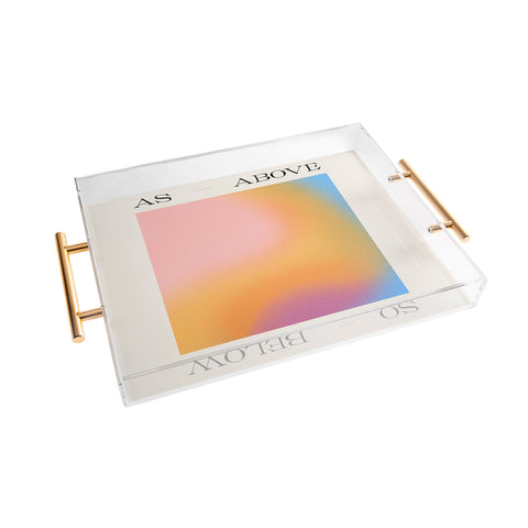 Tiger Spirit As Above So Below Print Acrylic Tray