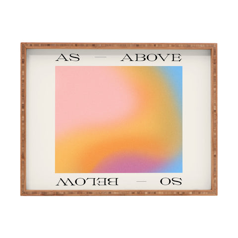 Tiger Spirit As Above So Below Print Rectangular Tray