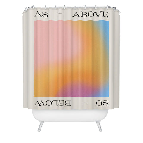 Tiger Spirit As Above So Below Print Shower Curtain