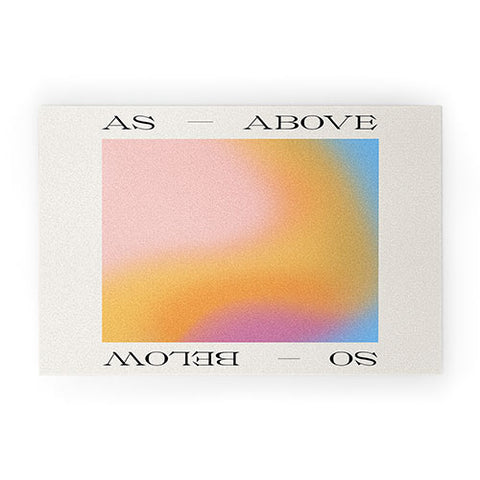 Tiger Spirit As Above So Below Print Welcome Mat