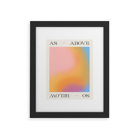 Tiger Spirit As Above So Below Print Framed Art Print