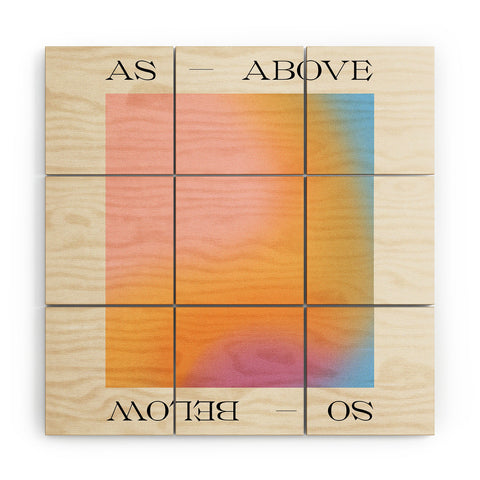 Tiger Spirit As Above So Below Print Wood Wall Mural