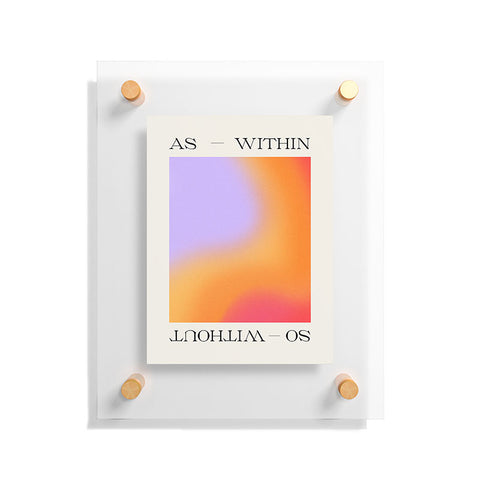 Tiger Spirit As Within So Without Floating Acrylic Print
