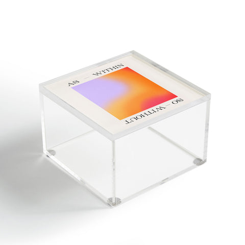 Tiger Spirit As Within So Without Acrylic Box