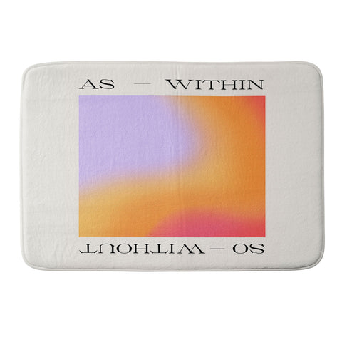 Tiger Spirit As Within So Without Memory Foam Bath Mat