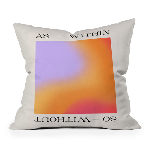 Tiger Spirit As Within So Without Outdoor Throw Pillow