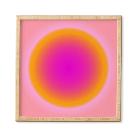 Tiger Spirit Gradient Angel Number Support Framed Wall Art