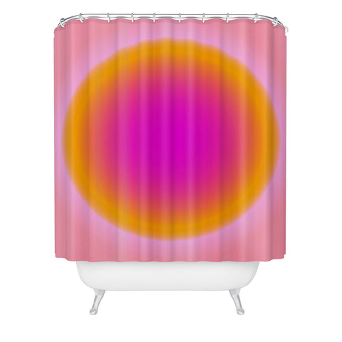 Tiger Spirit Gradient Angel Number Support Shower Curtain