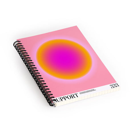 Tiger Spirit Gradient Angel Number Support Spiral Notebook
