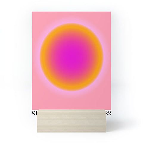 Tiger Spirit Gradient Angel Number Support Mini Art Print