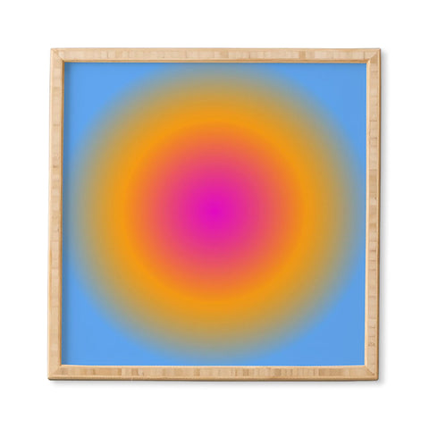 Tiger Spirit Gradient Angel Numbers Intuition Framed Wall Art