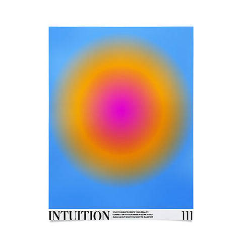 Tiger Spirit Gradient Angel Numbers Intuition Poster