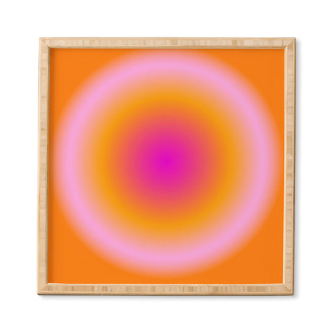 Tiger Spirit Gradient Angel Numbers Luck Framed Wall Art