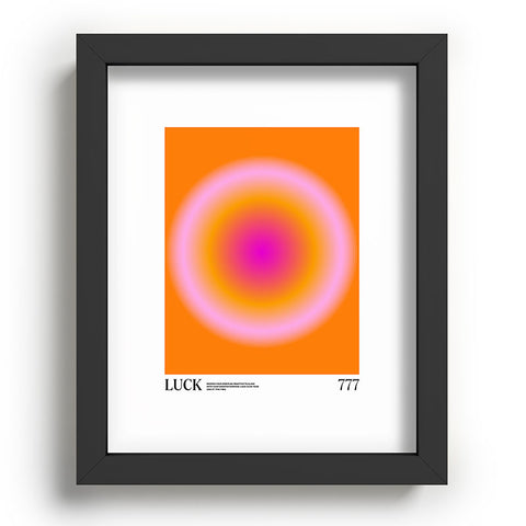 Tiger Spirit Gradient Angel Numbers Luck Recessed Framing Rectangle