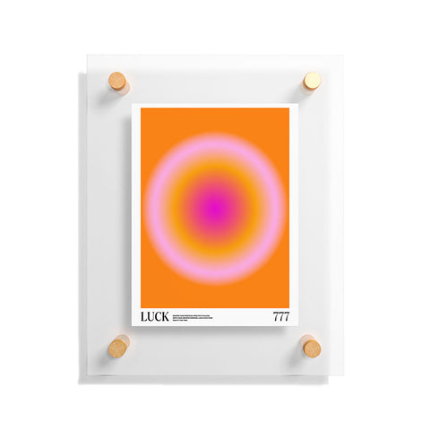 Tiger Spirit Gradient Angel Numbers Luck Floating Acrylic Print