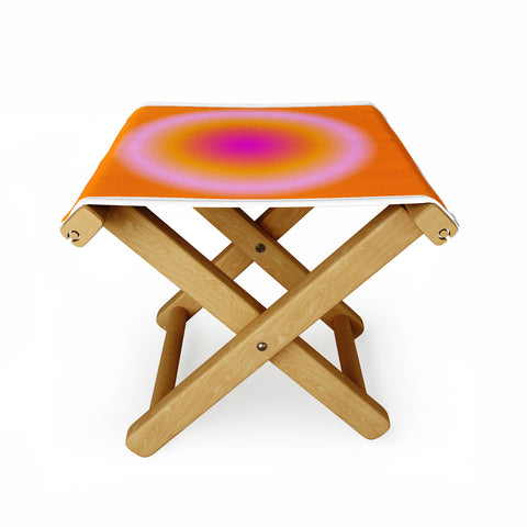 Tiger Spirit Gradient Angel Numbers Luck Folding Stool