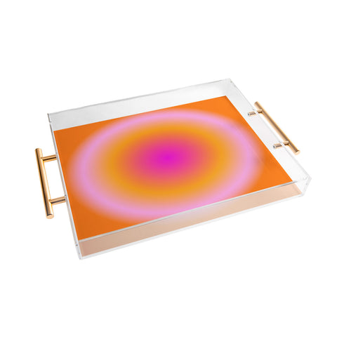 Tiger Spirit Gradient Angel Numbers Luck Acrylic Tray