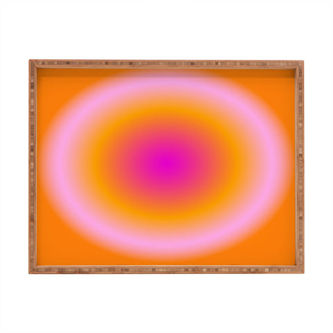 Tiger Spirit Gradient Angel Numbers Luck Rectangular Tray