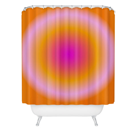 Tiger Spirit Gradient Angel Numbers Luck Shower Curtain