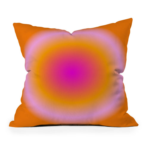 Tiger Spirit Gradient Angel Numbers Luck Throw Pillow