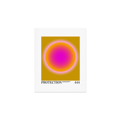 Tiger Spirit Gradient Angel Numbers Protect Art Print