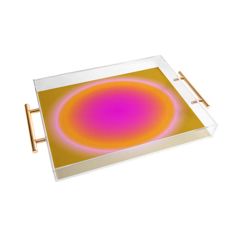 Tiger Spirit Gradient Angel Numbers Protect Acrylic Tray