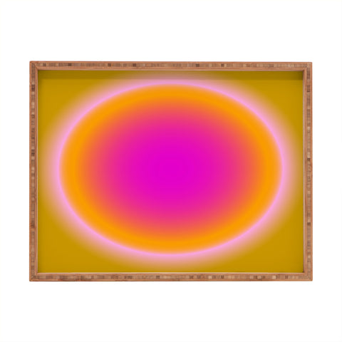 Tiger Spirit Gradient Angel Numbers Protect Rectangular Tray