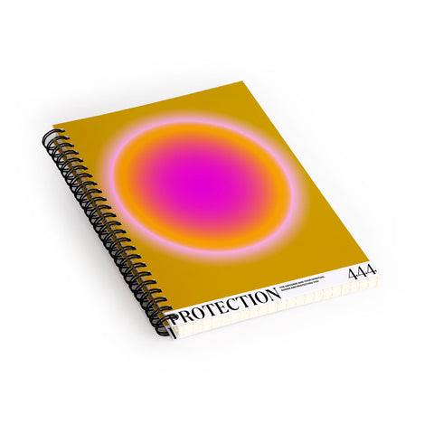 Tiger Spirit Gradient Angel Numbers Protect Spiral Notebook