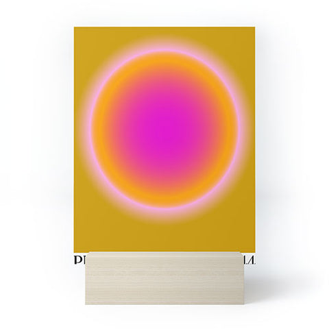 Tiger Spirit Gradient Angel Numbers Protect Mini Art Print