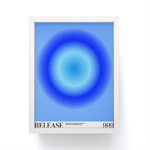 Tiger Spirit Gradient Angel Numbers Release Framed Mini Art Print