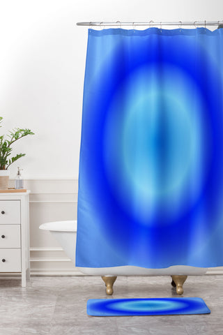 Tiger Spirit Gradient Angel Numbers Release Shower Curtain And Mat