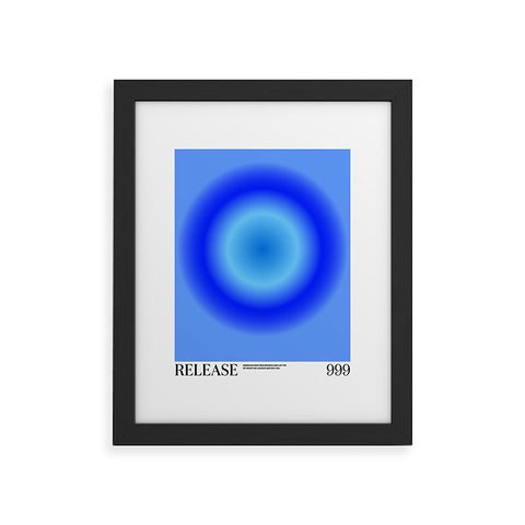 Tiger Spirit Gradient Angel Numbers Release Framed Art Print