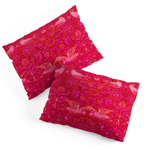 Tiger Spirit Indian Summer Rich Pink Pillow Shams