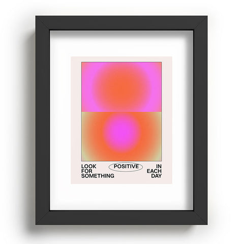 Tiger Spirit Look For Something Positive Recessed Framing Rectangle