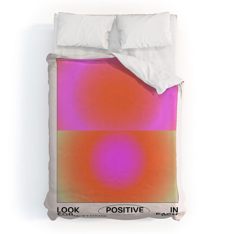 Tiger Spirit Look For Something Positive Duvet Cover