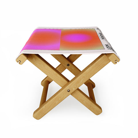Tiger Spirit Look For Something Positive Folding Stool