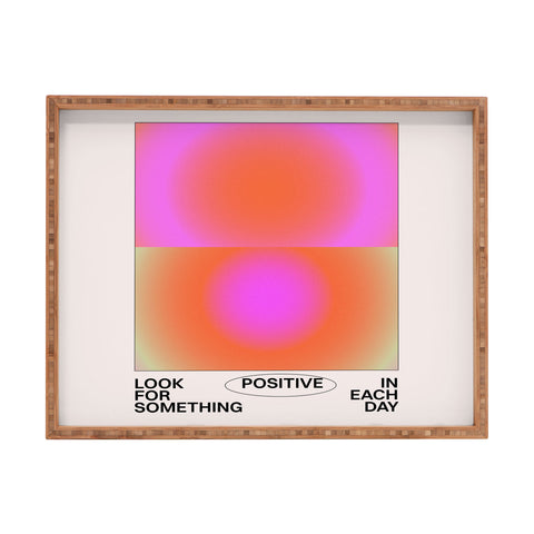 Tiger Spirit Look For Something Positive Rectangular Tray