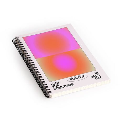 Tiger Spirit Look For Something Positive Spiral Notebook