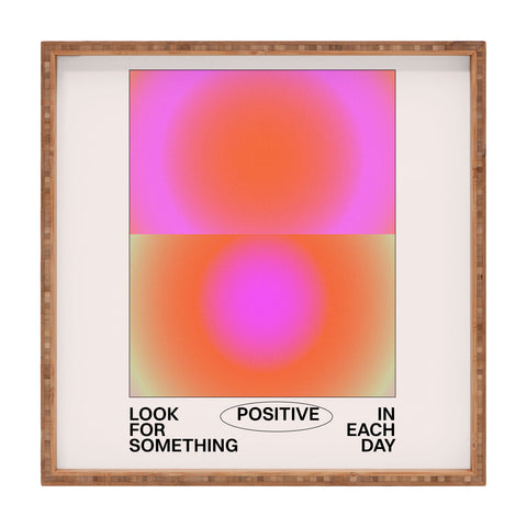 Tiger Spirit Look For Something Positive Square Tray