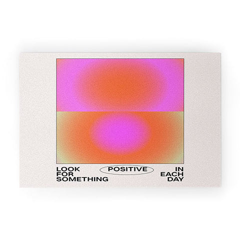 Tiger Spirit Look For Something Positive Welcome Mat