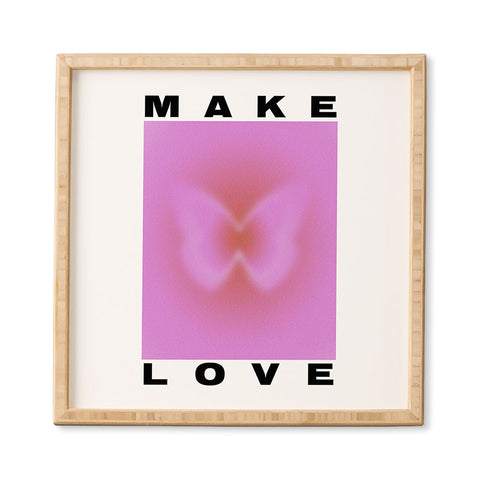 Tiger Spirit Make Love Art Print Framed Wall Art