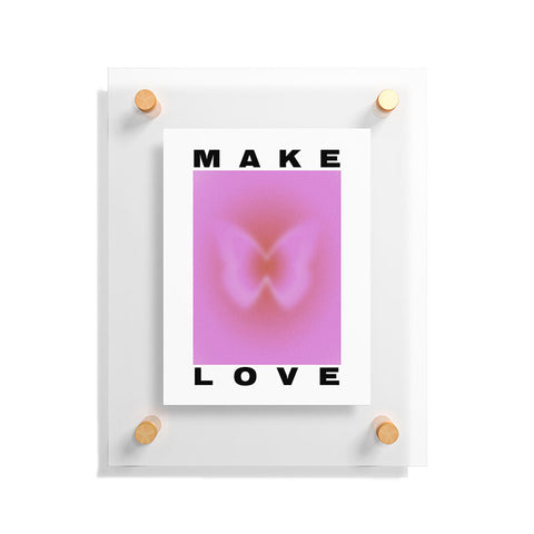 Tiger Spirit Make Love Art Print Floating Acrylic Print