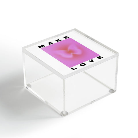 Tiger Spirit Make Love Art Print Acrylic Box